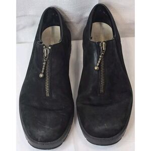 Reiker Antistress Womens Shoes Black Size EU 38 US 7.5 Suede Half Zip  Shoes
